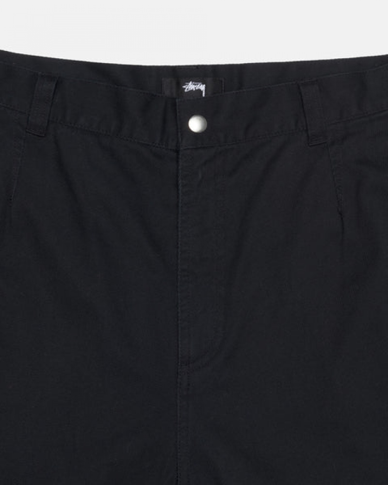 Stussy Workgear Trouser Twill Bukse Dame Svarte Norge | VZH-7233