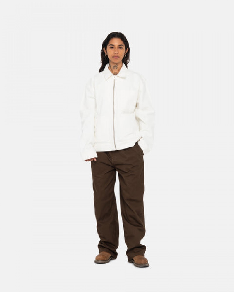 Stussy Workgear Trouser Twill Bukse Dame Brune Norge | YIW-0723