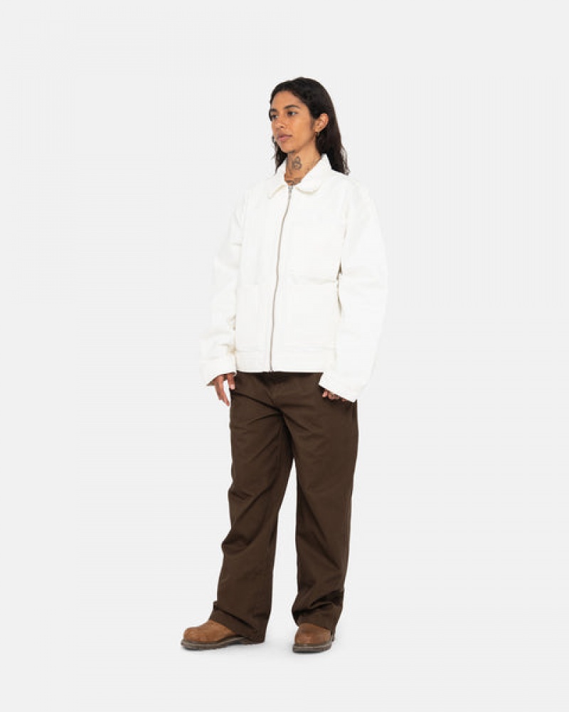 Stussy Workgear Trouser Twill Bukse Dame Brune Norge | YIW-0723