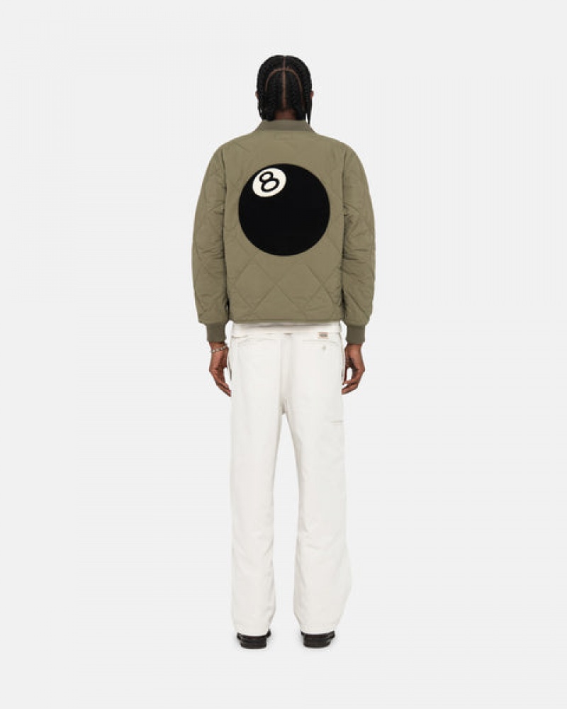 Stussy Workgear Trouser Twill Bukse Dame Hvite Norge | TTS-4132