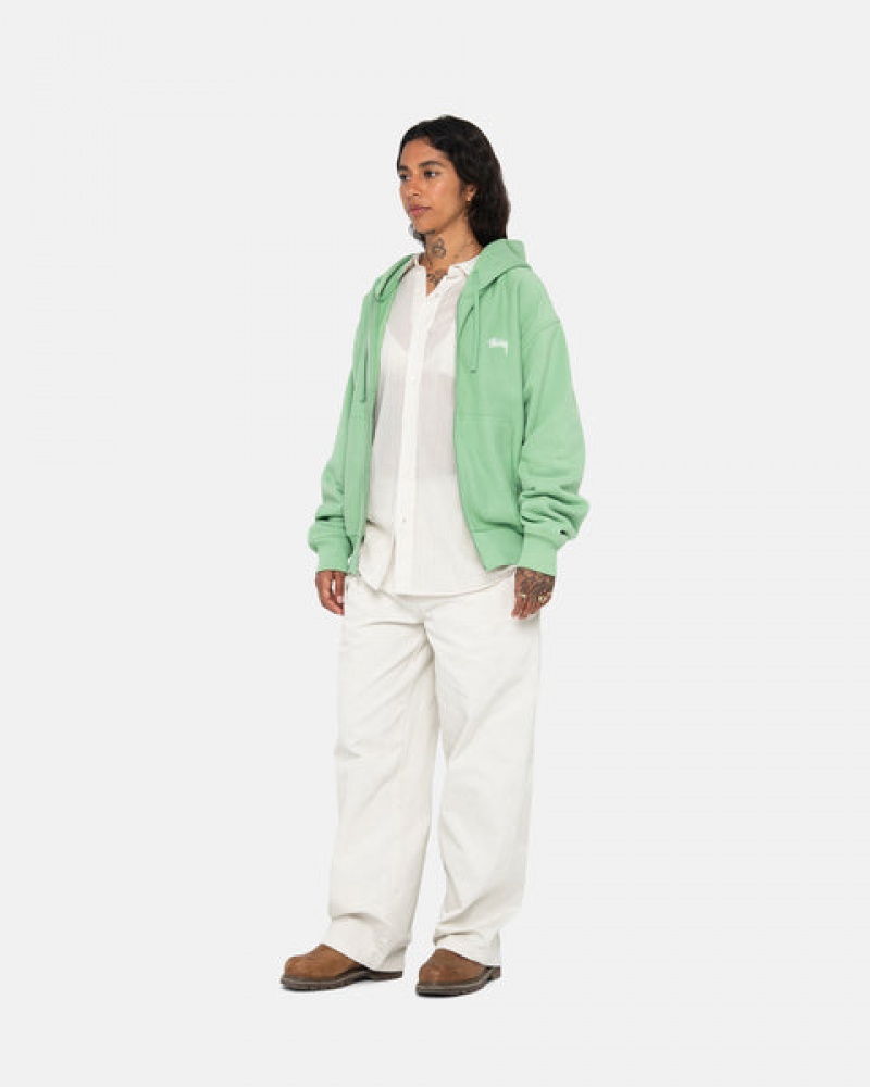 Stussy Workgear Trouser Twill Bukse Dame Hvite Norge | TTS-4132